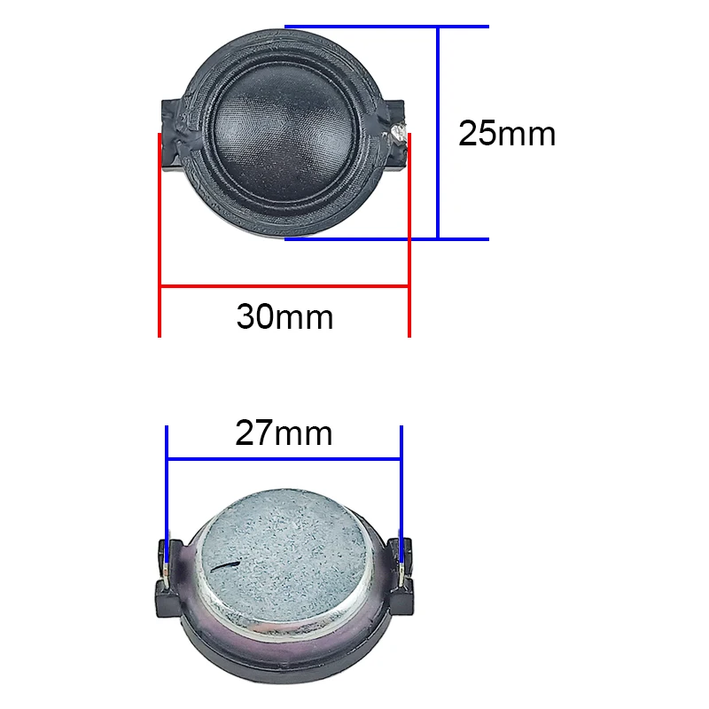 GHXAMP 1 inch 25MM Neodymium Dome Silk Wire Membrane Tweeter 8ohm 10W 2pcs