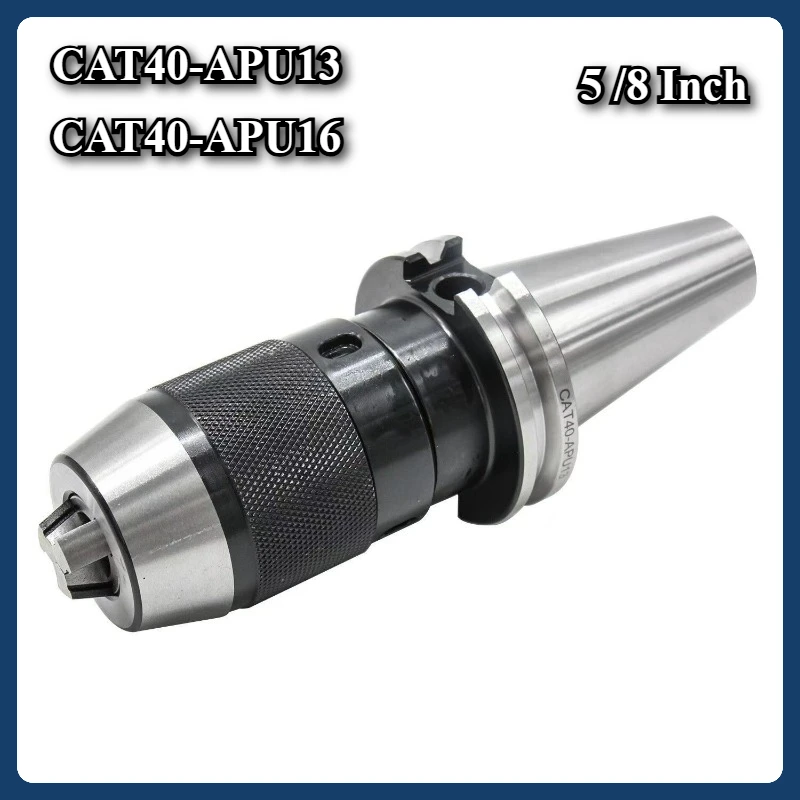 

CAT40 APU13 CAT40 APU16 keyless drill Tool Holder chuck arbor for CNC Lathe Milling Drill Press 5/8 Inch