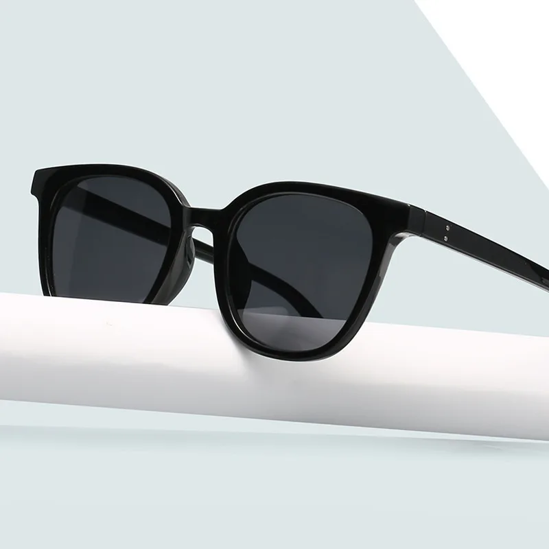 한국어 패션 스타일 선글라스 여성 사각형 모양 눈부심 방지 남성 선글라스 빈티지 레트로 여성 선글라스