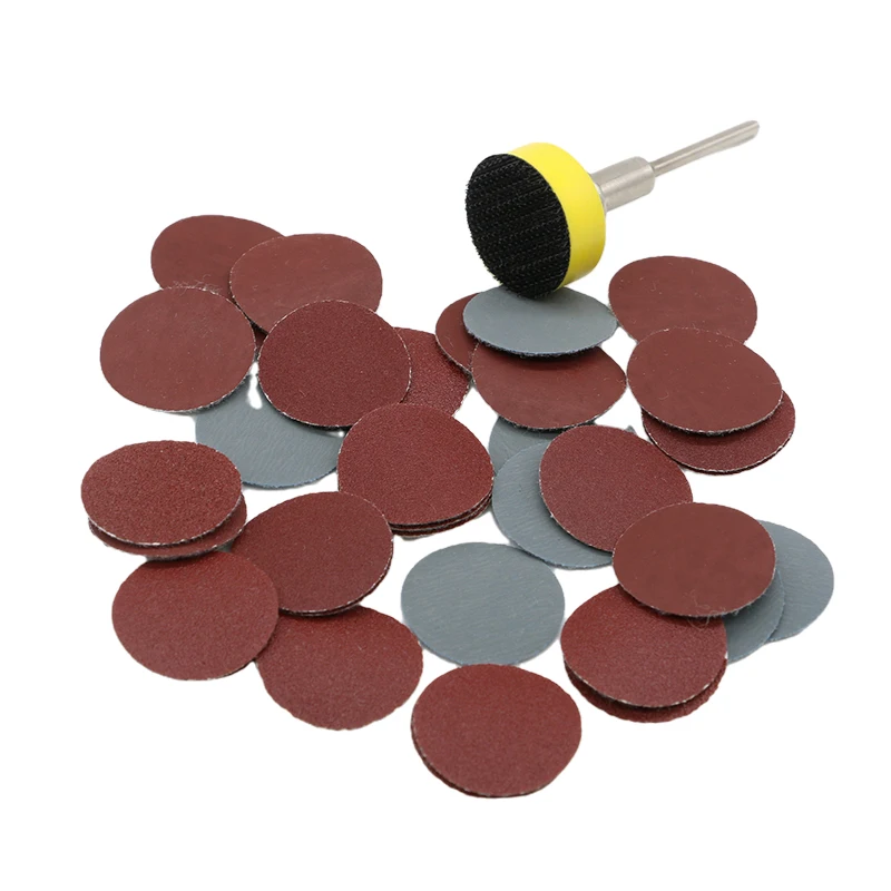100Pcs 1inch 25mm Sanding Discs Pad 100-3000# Abrasive Polishing Pad for Dremel Rotary Tool Sandpapers Accessor Outils Abrasifs