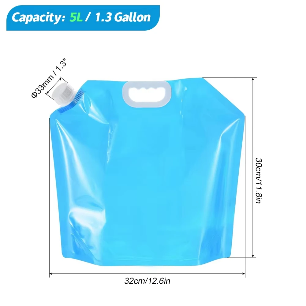 Collapsible Water Container Water Storage Jug Bag for Outdoor Camping Hiking Emergency Survival image 6