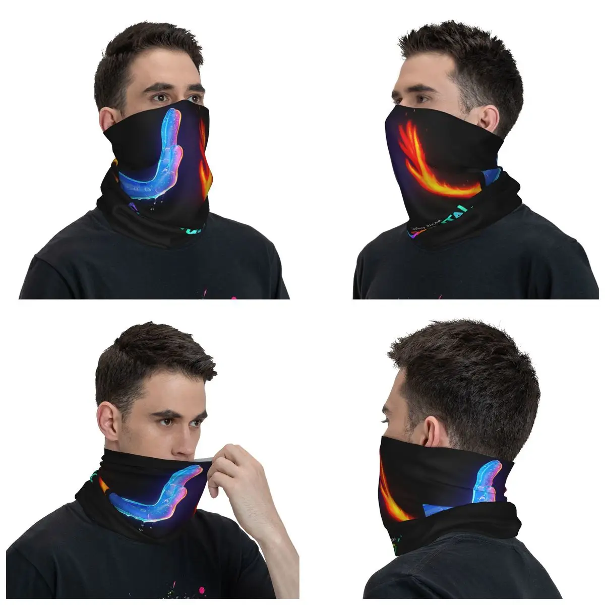 Custom Elemental Film Winter Headband Neck Warmer Men Women Hiking Running Tube Scarf Ember Lumen Face Bandana Gaiter