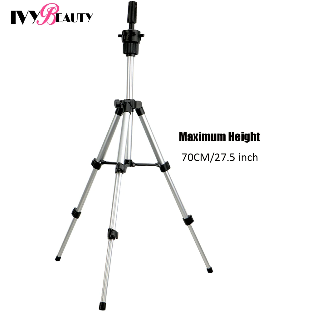 

70CM Tripod Wig Stand Adjustable Mannequin Head Tripod Stand Holder For Mannequin Wigs Hairdressing Training Head Stand Tripod