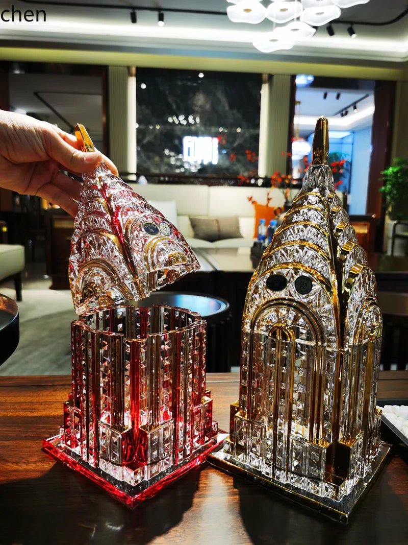 crystal glass jewelry box candy tank storage tank sugar tank decoration gift ornament