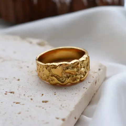 8 best sales सोने की डली के छल्ले - №2