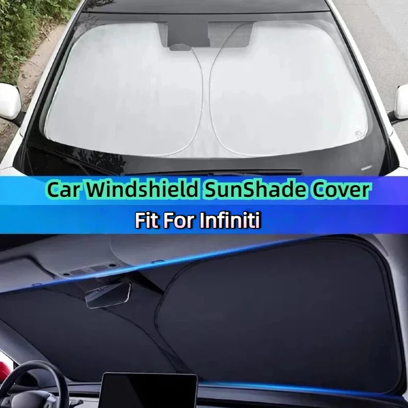 

Car Front Windshield Sunshade Protective Cover UV Block Sun Protection For Infiniti Q50 FX35 Q30 G37 Q70 QX70 G35 Q60 QX50 QX60