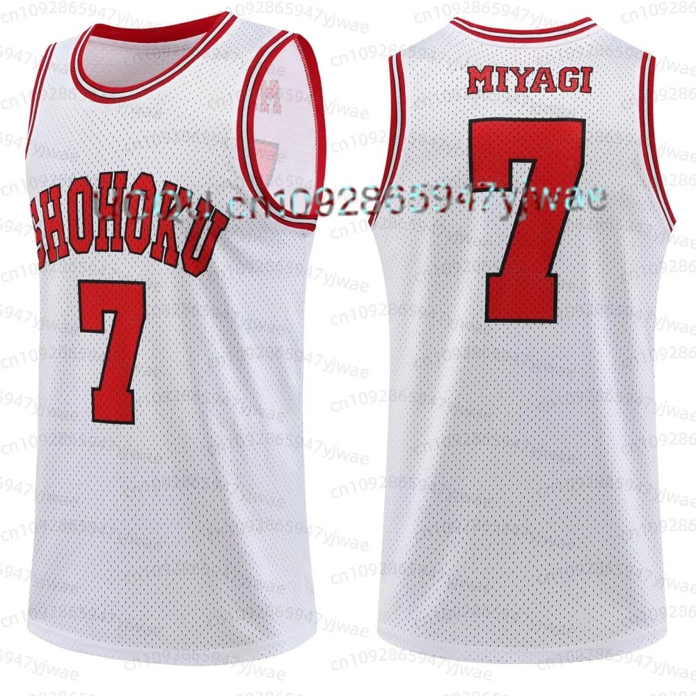Heiß begehrtes Basketballtrikot, rotes Retro-Anime-Charaktertrikot, atmungsaktives, schnell trocknendes Sport-Tanktop für Herren, Kinder-T-Shirt – Detail 4