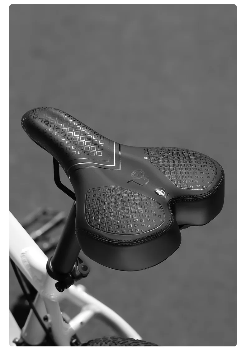 Inflatable Bicycle Saddle Soft Shock Absorbing Bike Seat Adjustable Pressure Bicycle Seat Cushion For MTB Road Bike