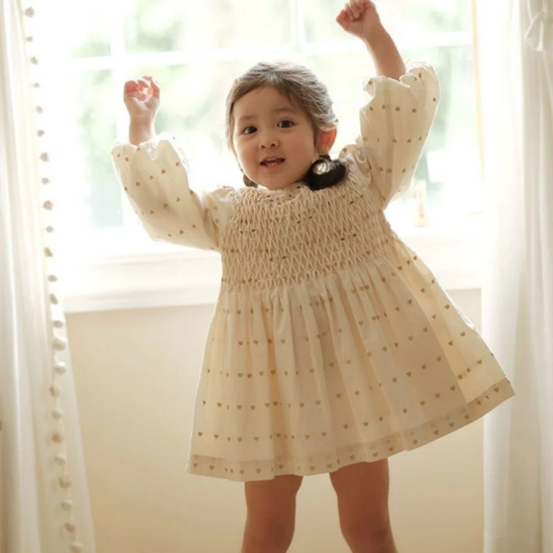 

Girl Dress Kids Baby Party Evening Gown Cotton 2024 Lasted Spring Autumn Outwear Garden Flower Girl Dress Children Clothing