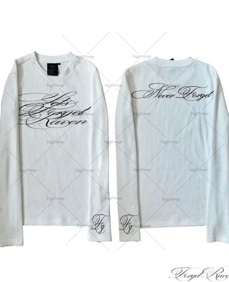 Streetwear Retro Brief Print Oversized Katoen Ronde Hals T-shirt Mannen Casual Eenvoudige Y2K Harajuku Trendy Losse Hip Hop Top Vrouwen