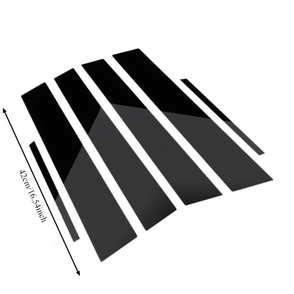 For BMW E87 1 Series 120i 130i 2008-2016 Glossy Piano Black B Pillar Post Trim Covers, Car Window Frame Decorative Strips