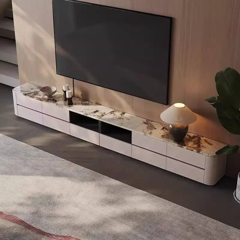 Decoration Drawers Tv Cabinet Glossy Vintage Unique Designer Tv Cabinet Storage Nordic Modern Muebles Para Hogar Furniture