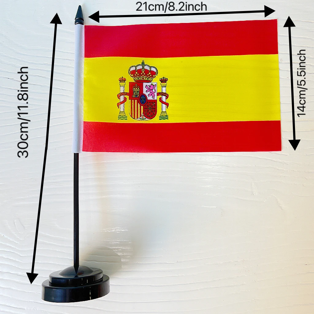 14x21 سنتيمتر مكتب مكتب صغير اسبانيا البلد راية طاولة غرفة الاجتماعات القطب الدائمة الوطنية الإسبانية