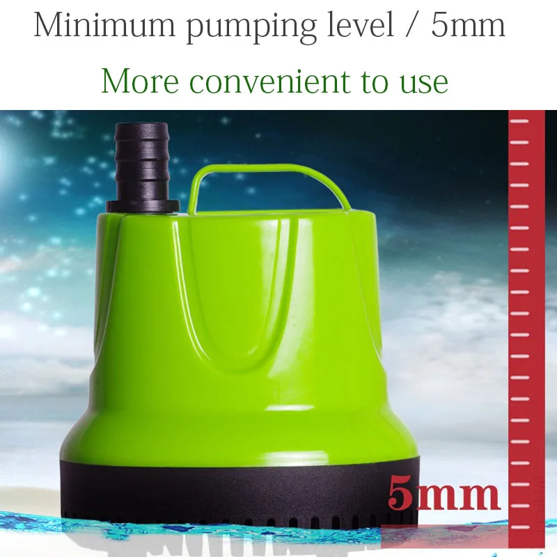 Submersible Water Pump for Fish Tank Pond, Hydroponics Garden Fountain, Ultra-Quiet Waterfall, 6W, 12W, 25W, 60W, 100W 110V-220V