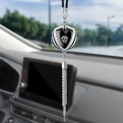 Hanging Metal Pendant Auto Rearview Mirror Ornaments Gift For Volkswagen VW Scirocco GOLF MK6 Polo Tiguan CC PASSAT GTI R Line