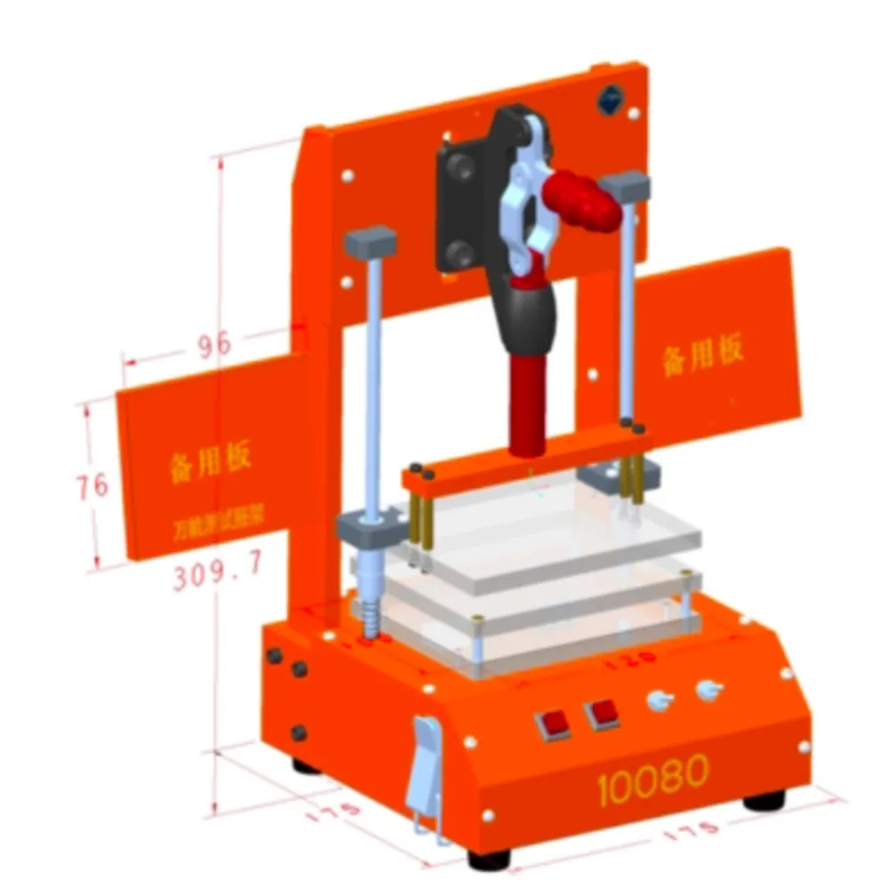 Imagem -04 - Pcb Printed Circuit Board Test Fixture Quadro de Teste Universal Jig Pcba Tool Bakelite Fixture Test Rack