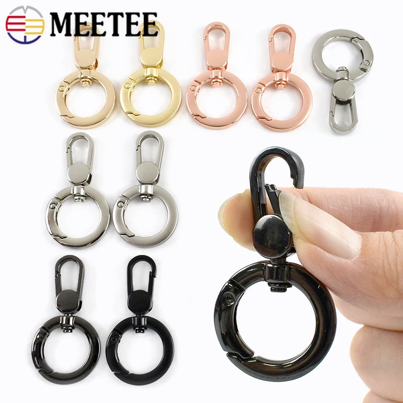 

5/10/20Pcs 17mm Metal Buckles O Ring for Keychain Swivel Lobster Buckle Carabiner Clip Clasp Bag Snap Hook Hardware Accessories
