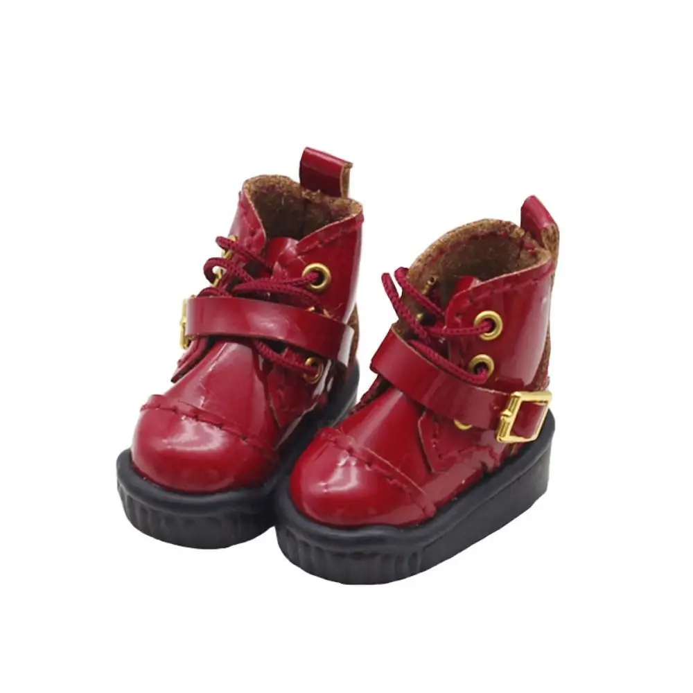 Jolies chaussures de poupée montantes OB11, Mini chaussures décontractées en cuir pour poupée Bjd 1/12 GSC PU cuir 1/12 Bjd, bottes cadeaux pour enfants