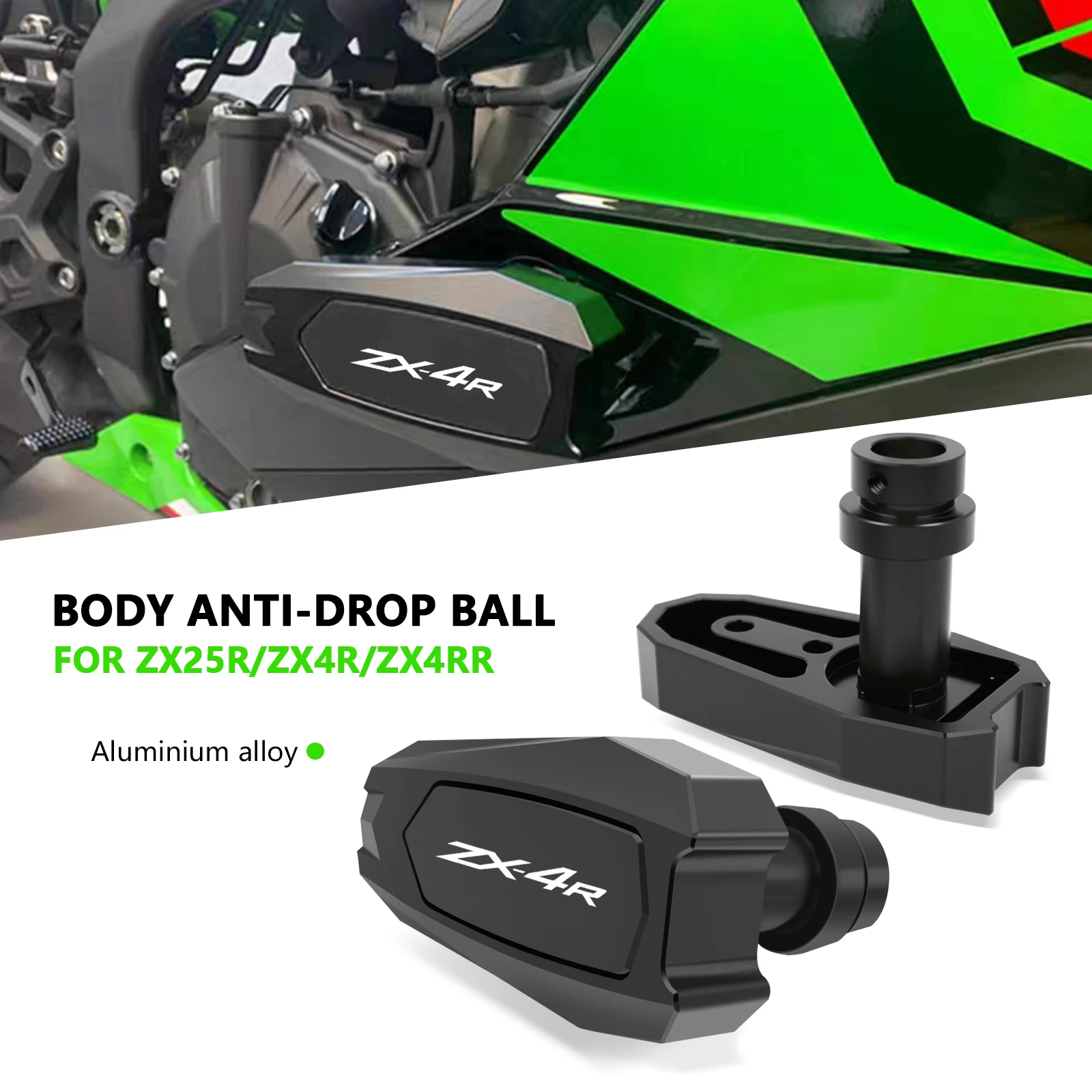 For Kawasaki ZX4R ZX25R ZX4RR Motorcycle Engine Crash Protector Frame Slide Protector Body Anti Collision Ball