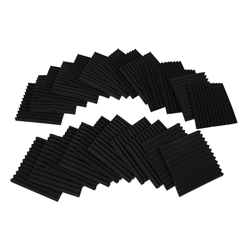 24 Pack Acoustic Panels Studio Foam Wedges 1 inch X 12 inch X 12 inch