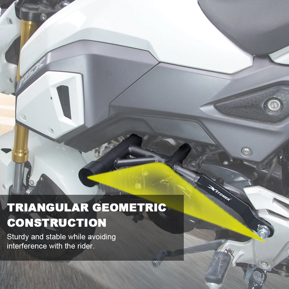 Cocok untuk Honda Grom 125 MSX125 2014-2020 Grom MSX125 Mesin Sepeda Motor Pelindung Jalan Raya Pelindung Bingkai Bumper Kandang Aksi Bar Tabrakan