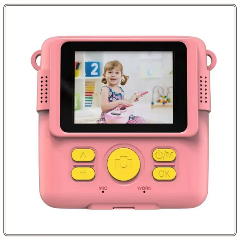 Câmera de impressão térmica portátil confiável mini moda presente infantil para foco automático instantâneo, impressão térmica portátil