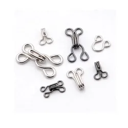 200sets/lot 0# 1# 2# metal bra underwear hooks and eyes pant skirt small hook and eye