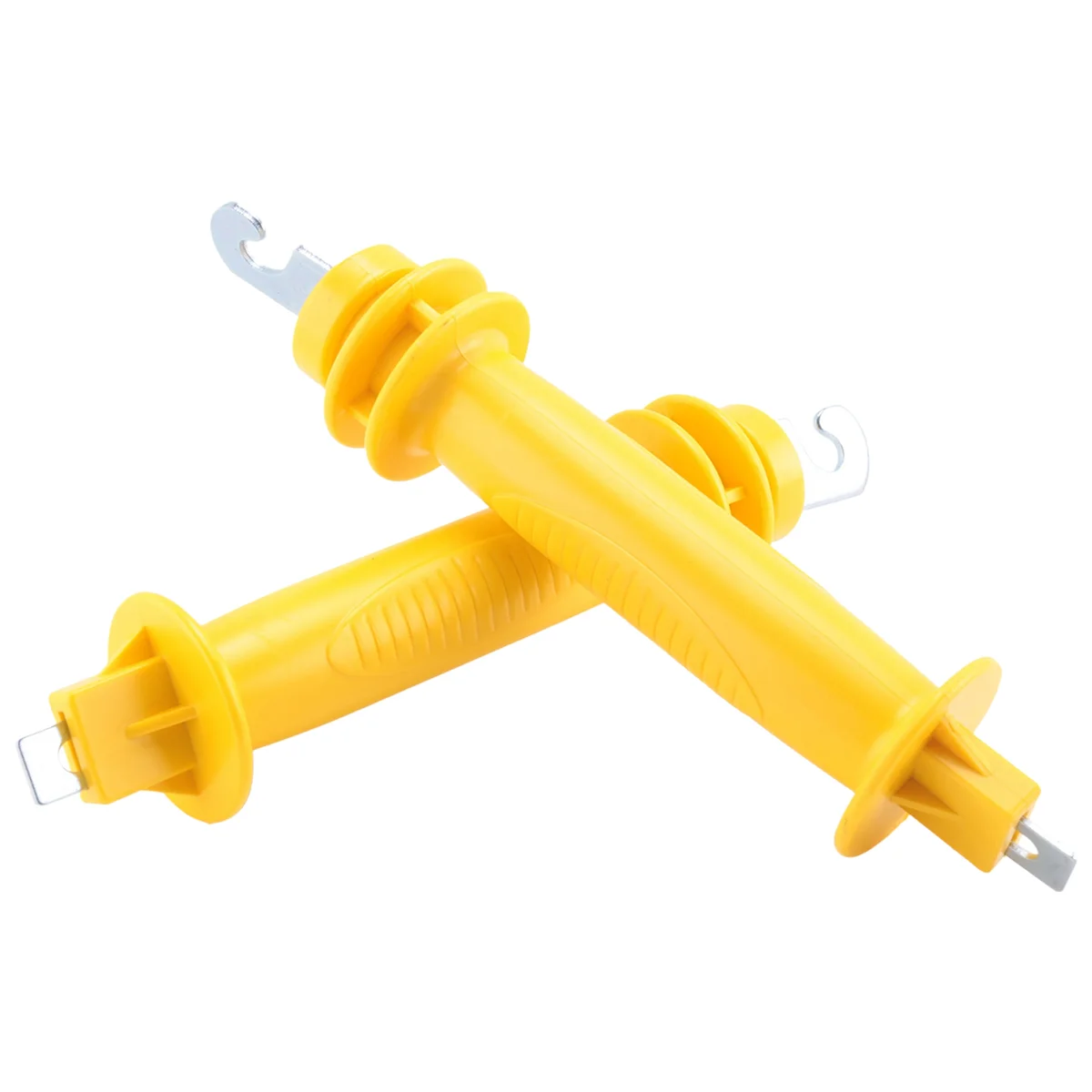 8-Pack Electric Fence Rubber Gate, Electric Fence Spring Handle, Insulated Plastic Handle, Yellow Rubber Gate Handle