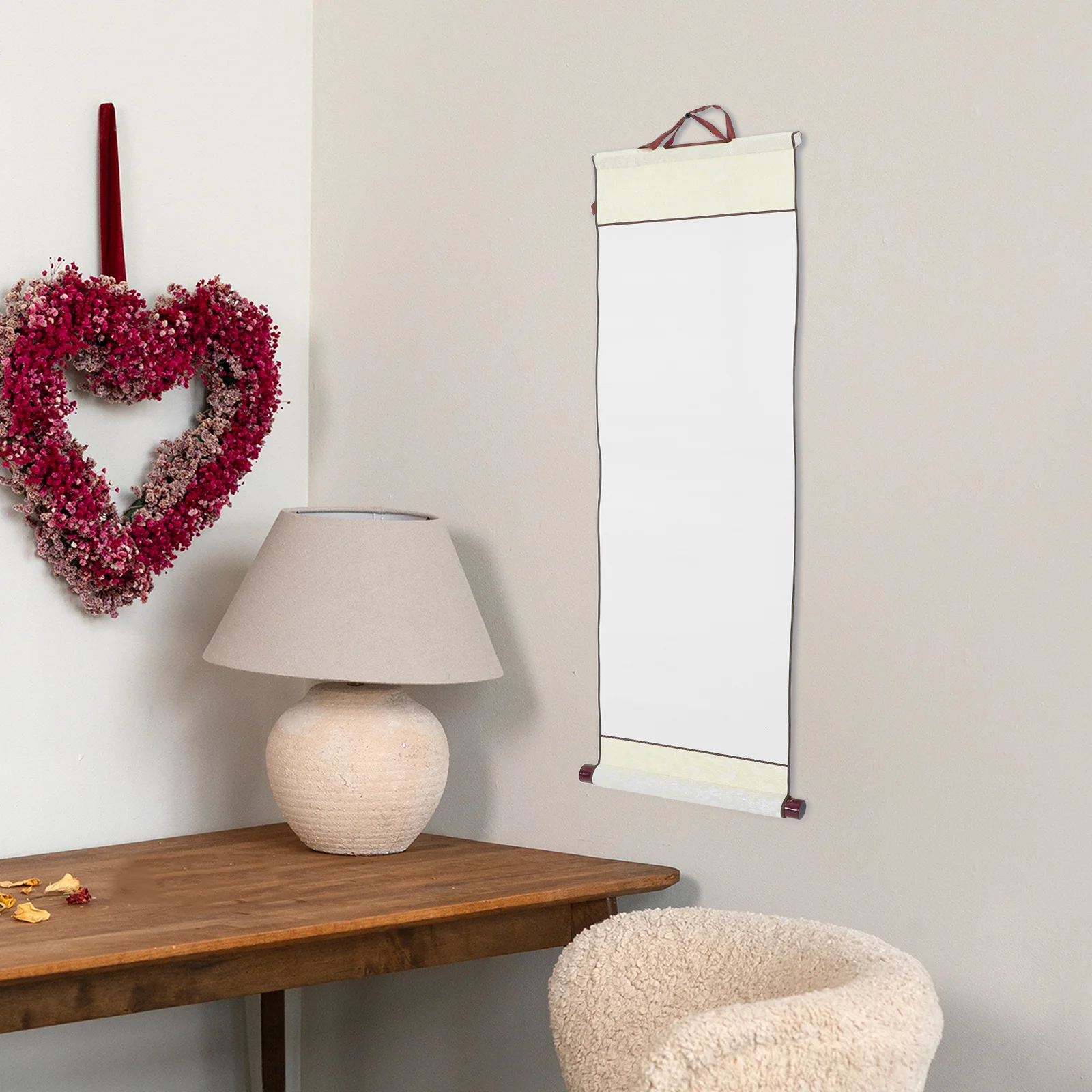 3pcs Blank Scroll Paper For Chinese Calligraphy Painting Xuan Paper Multi-Function Hanging Art Wall Scroll Drawing Supply