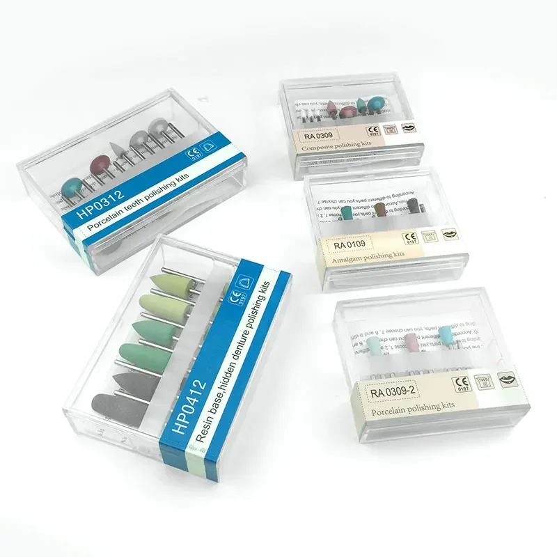 

GREATLH Dental Ceramic Diamond Grinding Standard Head Kit Teeth Polishing Kit Quick Polishing Dental Supplies Dental Materials