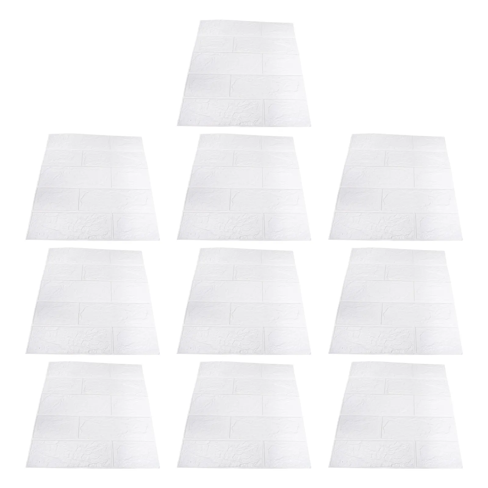 

10pcs 3D Brick Wall Panels Self-Adhesive Faux Brick Wallpaper For Living Room Bedroom Decor Peel Stick Wall Sticker