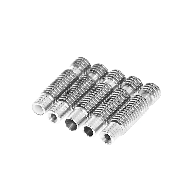 V6 Throat Heatbreak Short Heat Break Titanium PTFE All-Metal M6 for 1.75mm 3mm Filament 3D Printer Extruder Hotend Volcano