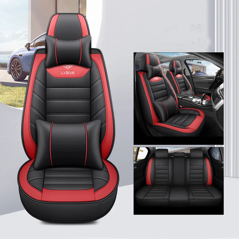 

Universal Car Seat Covers For Dodge Nitro Challenger MG MG4 MULAN ZS HS EV MG5 MG6 BMW E91 Leather Auto Interior Accessories