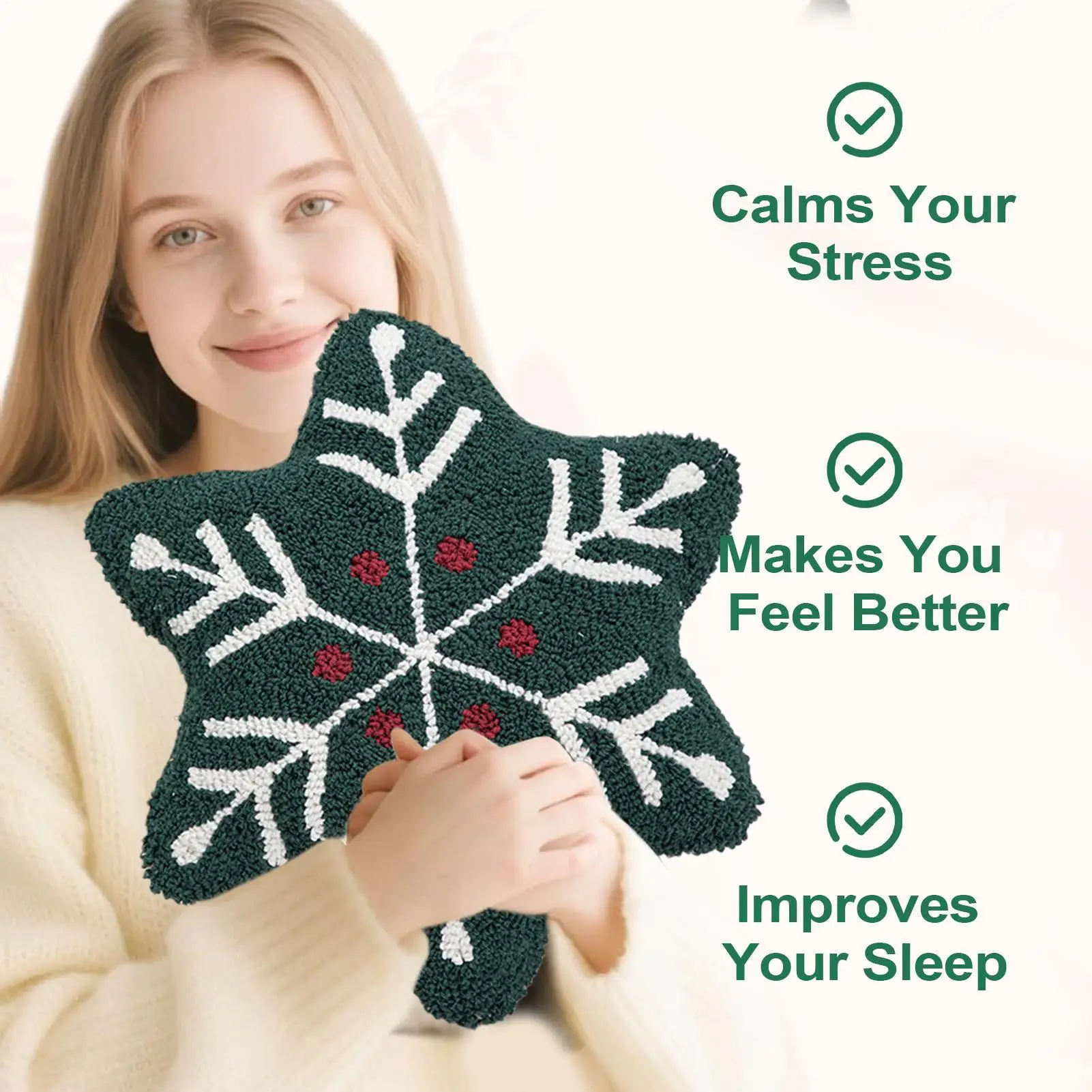 

Christmas Pillow Holiday Soft Cute Cushion Decoration Christmas Sofa Cushions For Bedroom Sofa Chair Home Living Room Couch