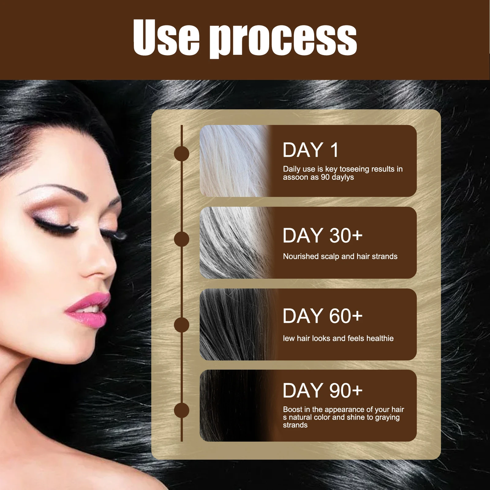 30ml Anti gri saç serumu çare - Hair Care Organic incelemesi ve fiyatı