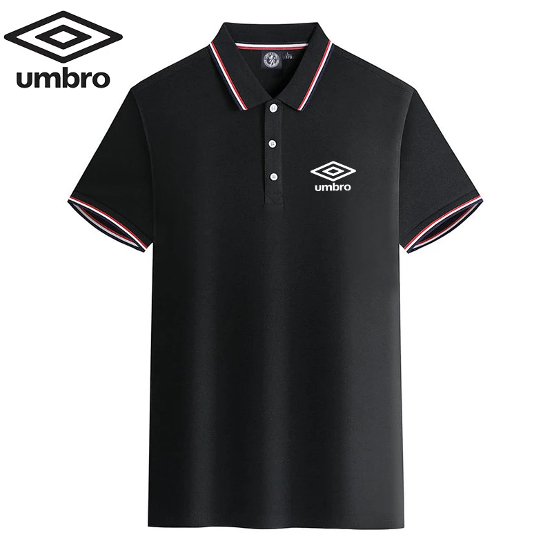 Embroidered Umbro Polo New Summer Polo Shirt Men High Quality Men\'s Short Sleeve Top Business Casual Polo-shirt for Men