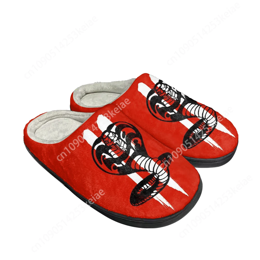 Hot Cartoon Cobra Fashion Cotton Custom Slippers Mens Womens Sandals Plush Casual Keep Warm Shoes Thermal Comfortable Slipper