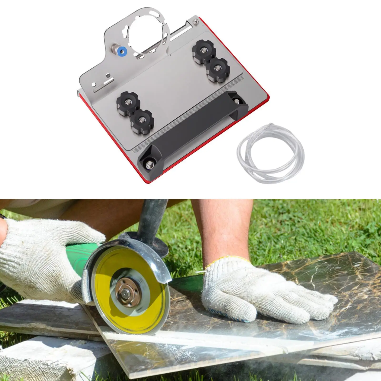 Portable Tile Chamfering Tool 45 Degree Angle Grinder Fixed Holder Rustproof Steel Bracket for Marble Cutting