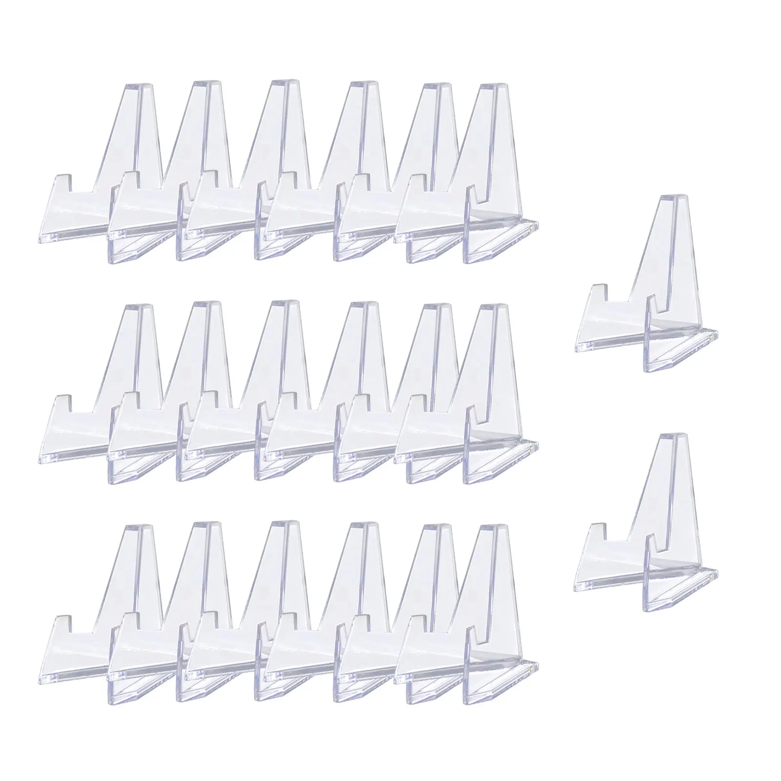Klar Münze Display Stand 1,42 Zoll Groß Kleine Transparent Münzen Platte Halter Staffelei Stehen Kleine Platte Halter Display Steht Für