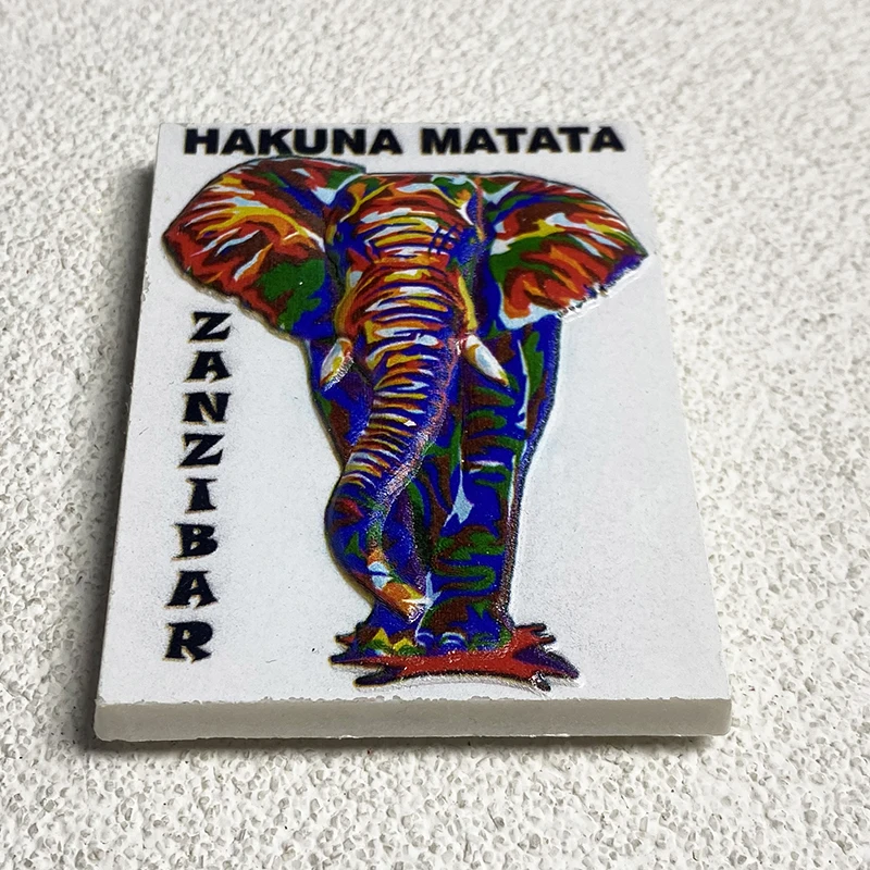 Zanzibar World Culture Tourism Souvenirs, Kitchen and Home Decorations, 3D Magnetic Refrigerator Stickers