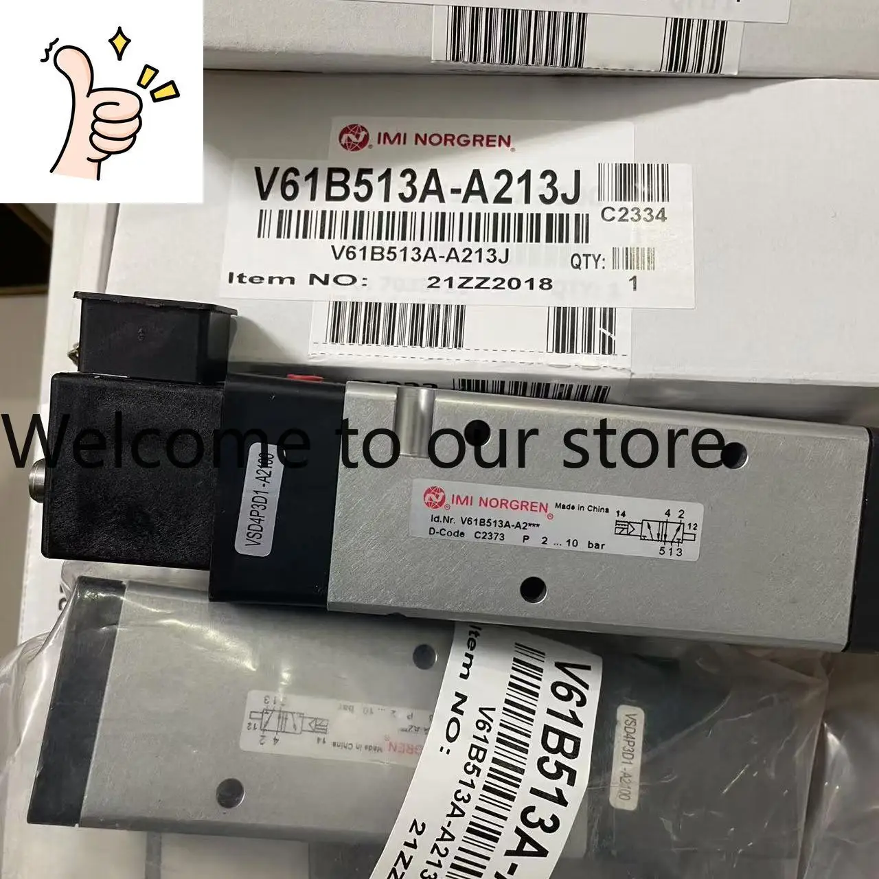 V61B513A-A213J, Norgren, Pilot Operated Solenoid Valve, G1/4 'Thread, 24DC