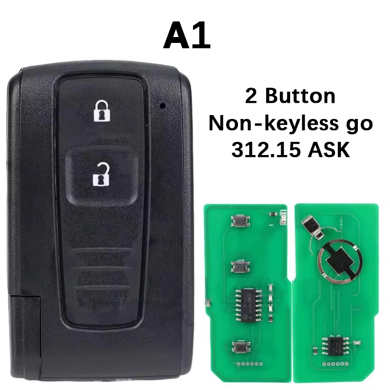 

CN007357 Aftermarket 2/3 Button Smart Remote Key Fob 312/433MHz 4D Chip Keys FCC MOZB21TG MOZB31EG For Toyota Prius 2004 -2009