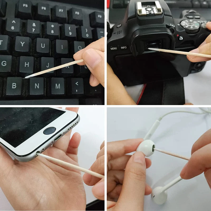 Cotton Swabs Cleaning For iPhone Samsung Huawei Charging Port Headphone Hole Cleaner Phone Repair Makeup Clean Tools