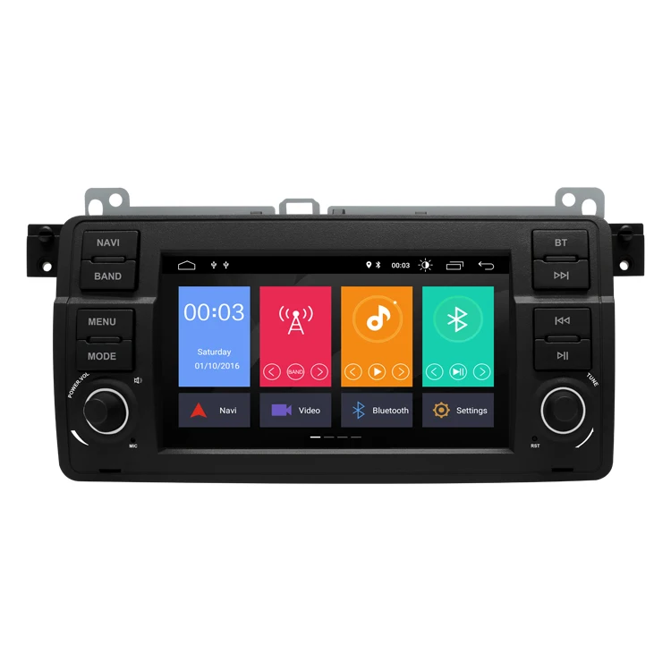 Ismall 1DIN 7inch Screen GPS Car Multimedia For BMW E46 1998-2005 WiFi Optional Carplay Android Radio Player