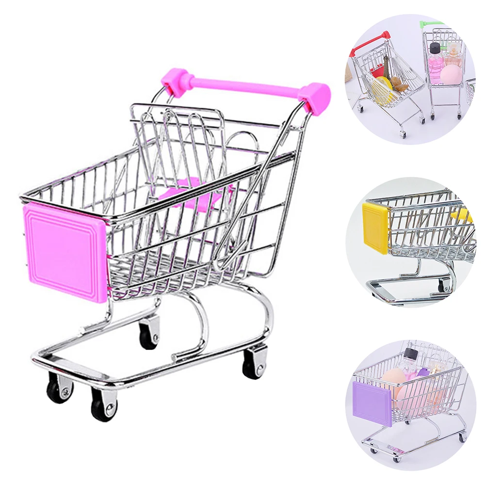 

Shopping Mini Wrought Cart Food Storage Basket Medium Presentation Holder Baskets