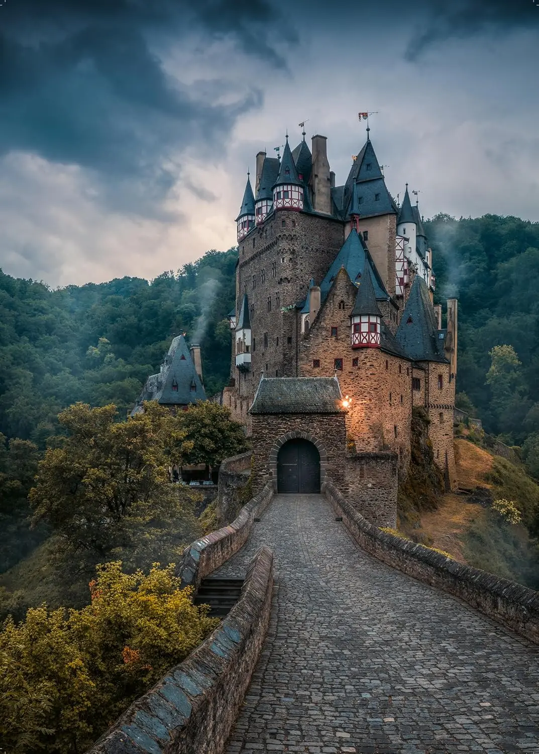 

1000/500/300 Pcs Adult Wooden Puzzle The Path Leading To The Castle Jigsaw Puzzle for Gameroom Bedroom Party Decor Birthday Gift