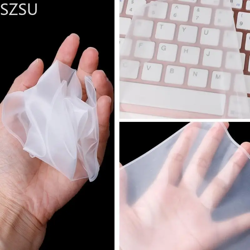 SZSU CLEAR Desktop KEYBOARD KEYBOARD KEYBOARD KECULANG UNTUK 10-17in Keyboard Standar, Kulit Pelindung Keyboard Tahan Air Anti