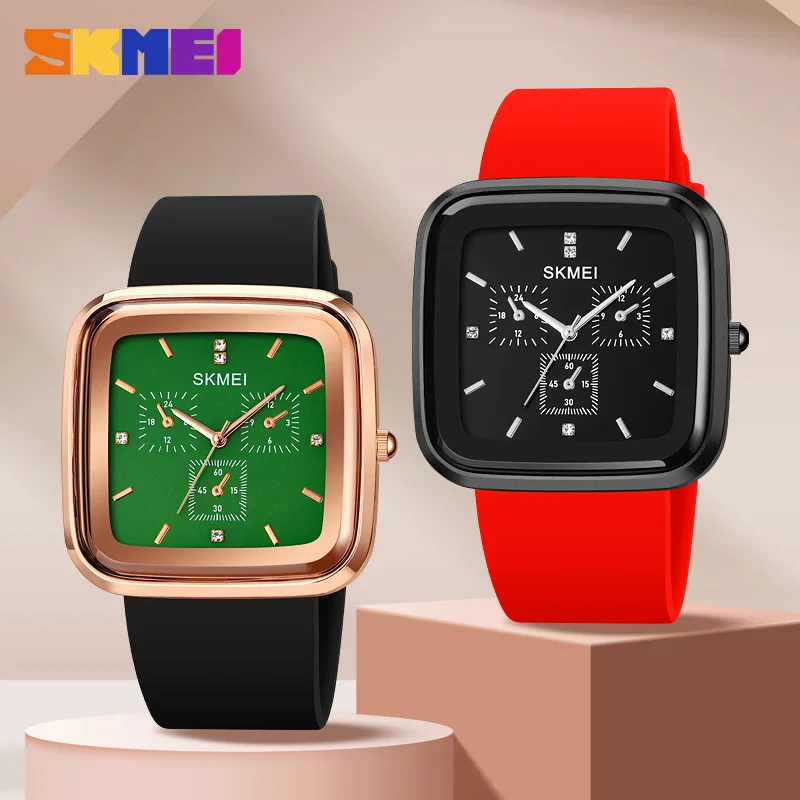 Skmei Square Simple Retro Women's Watch Fashionable All-Match Small Quartz Watch for Female Students