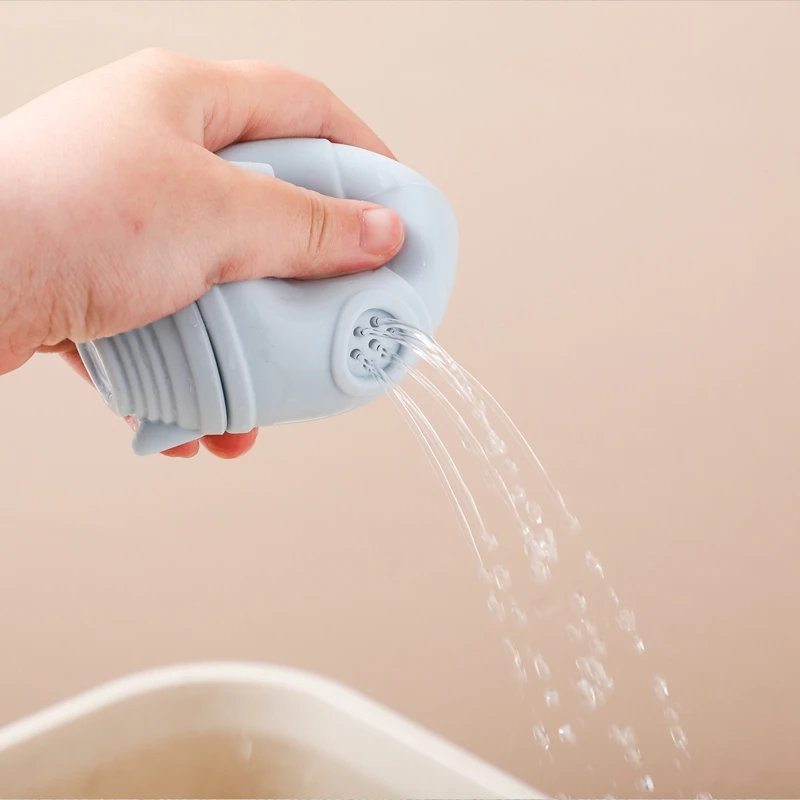 Giocattoli da bagnetto per bambini Astronauti dei cartoni animati in silicone animale Gioca con i giocattoli d'acqua No BPA Nuoto Bagno Giocattolo per vasca da bagno con irrigatore in silicone per bambini