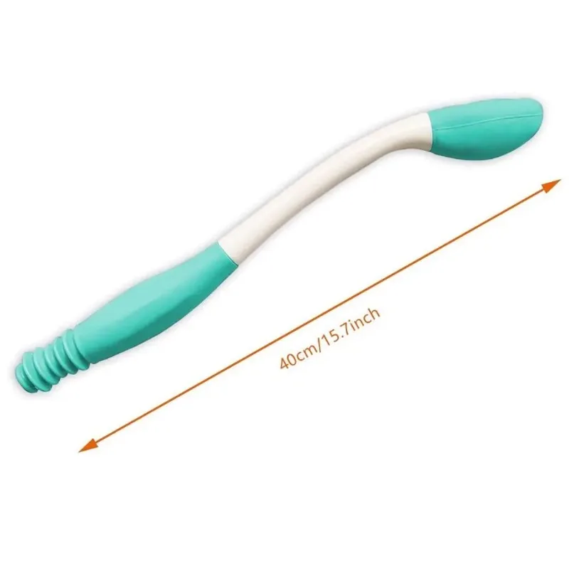 Toilet Aid Comfort Bottom Wiper With Extended Handle Retractable Long Handle Reach Pressing Bend-free Paper Scrub Self Wipe Aid
